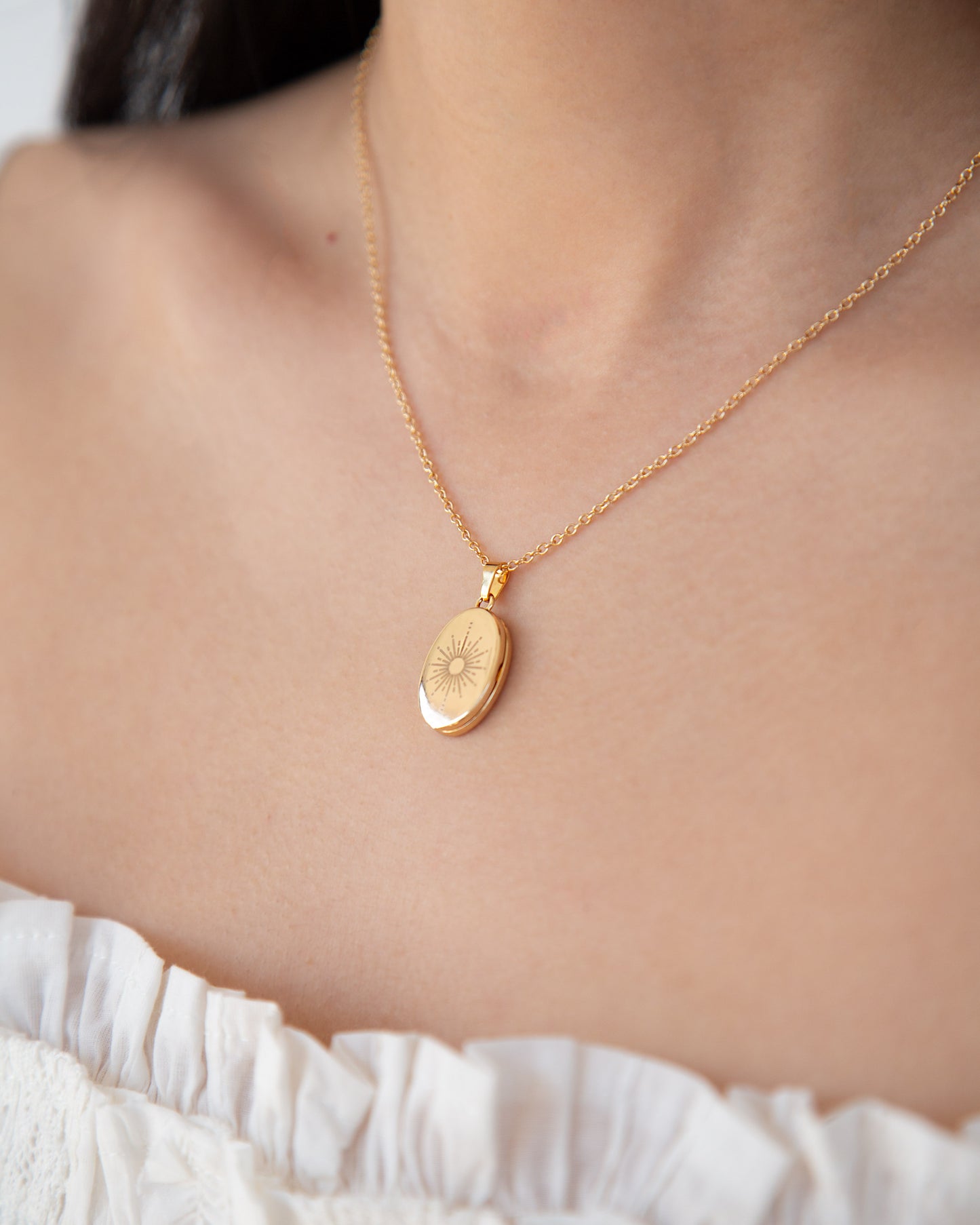 Soleil Locket Necklace